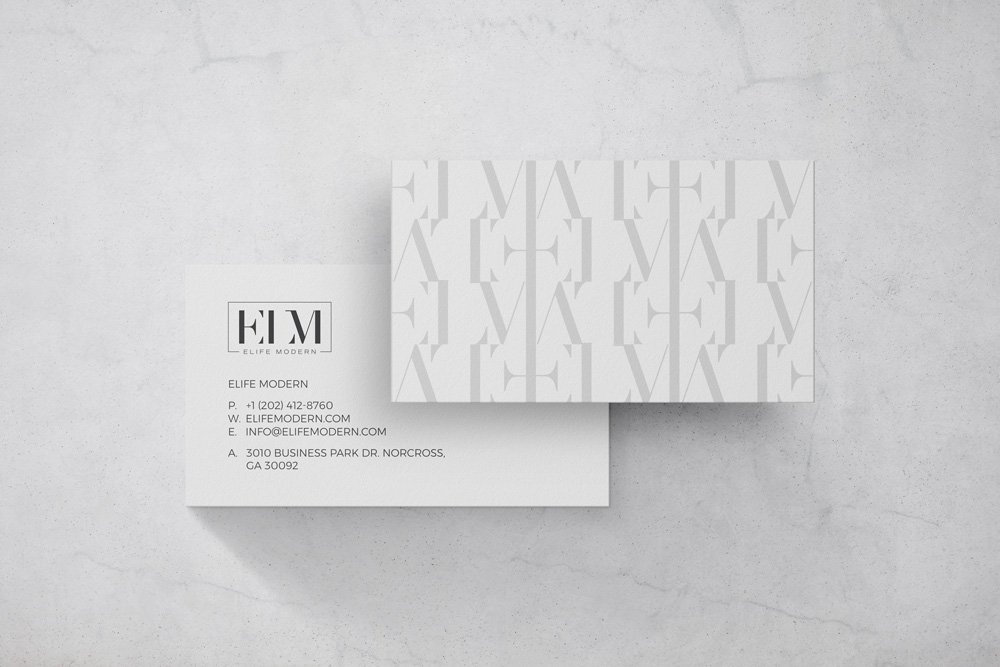 Existing BCD business card design style reference