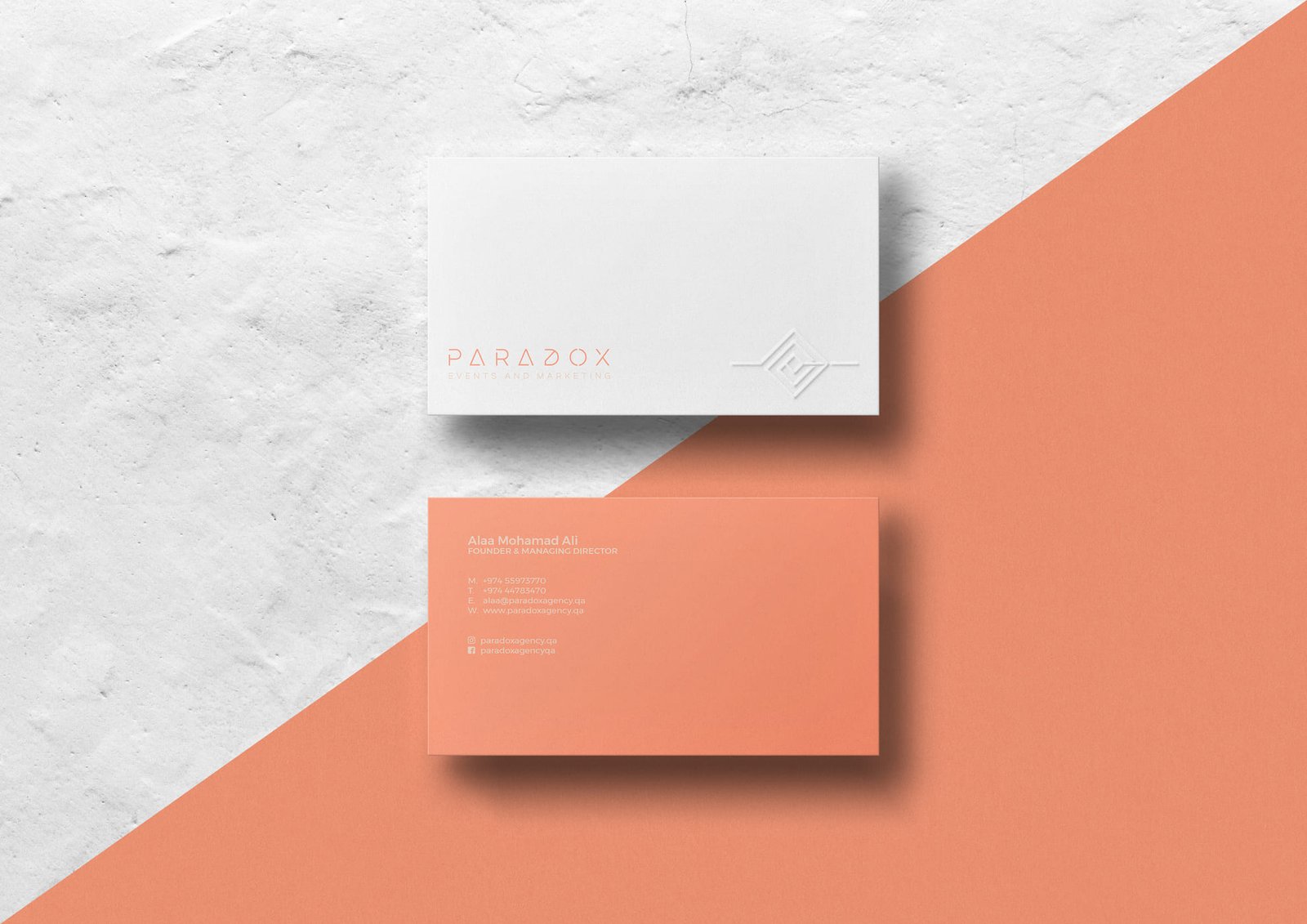 Custom business card design from the BCD portfolio, example 2