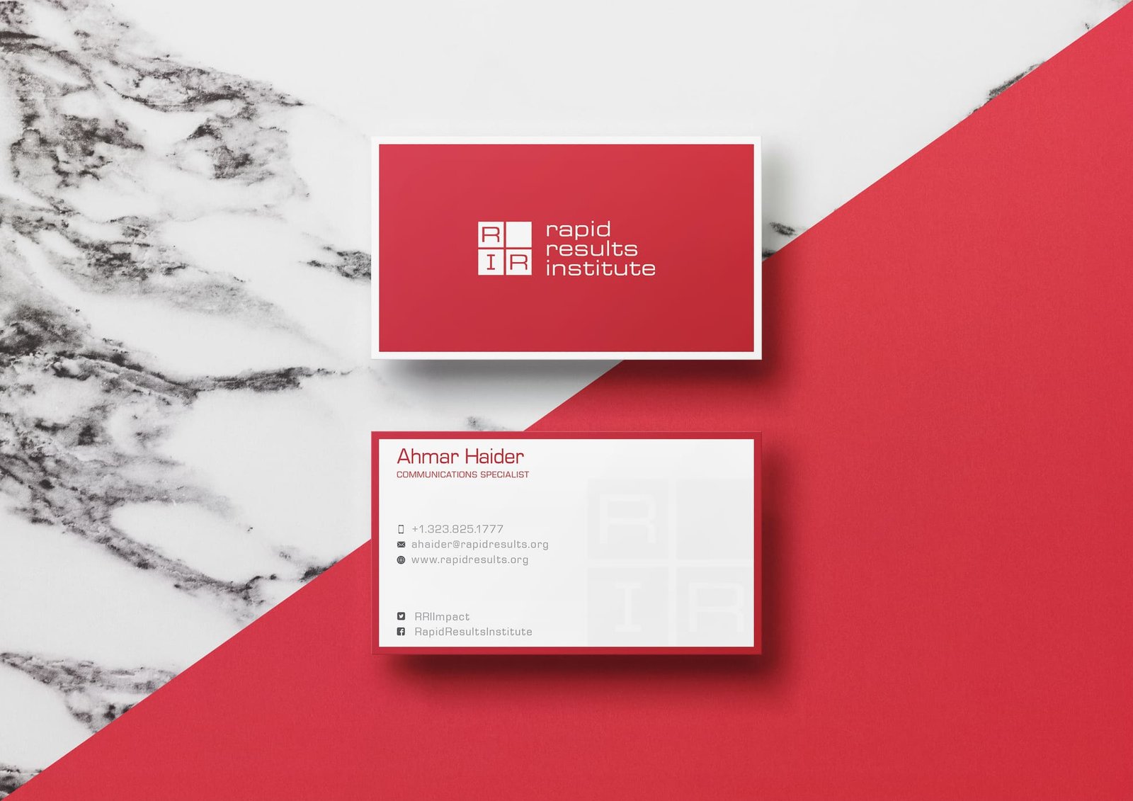 Custom business card design from the BCD portfolio, example 3
