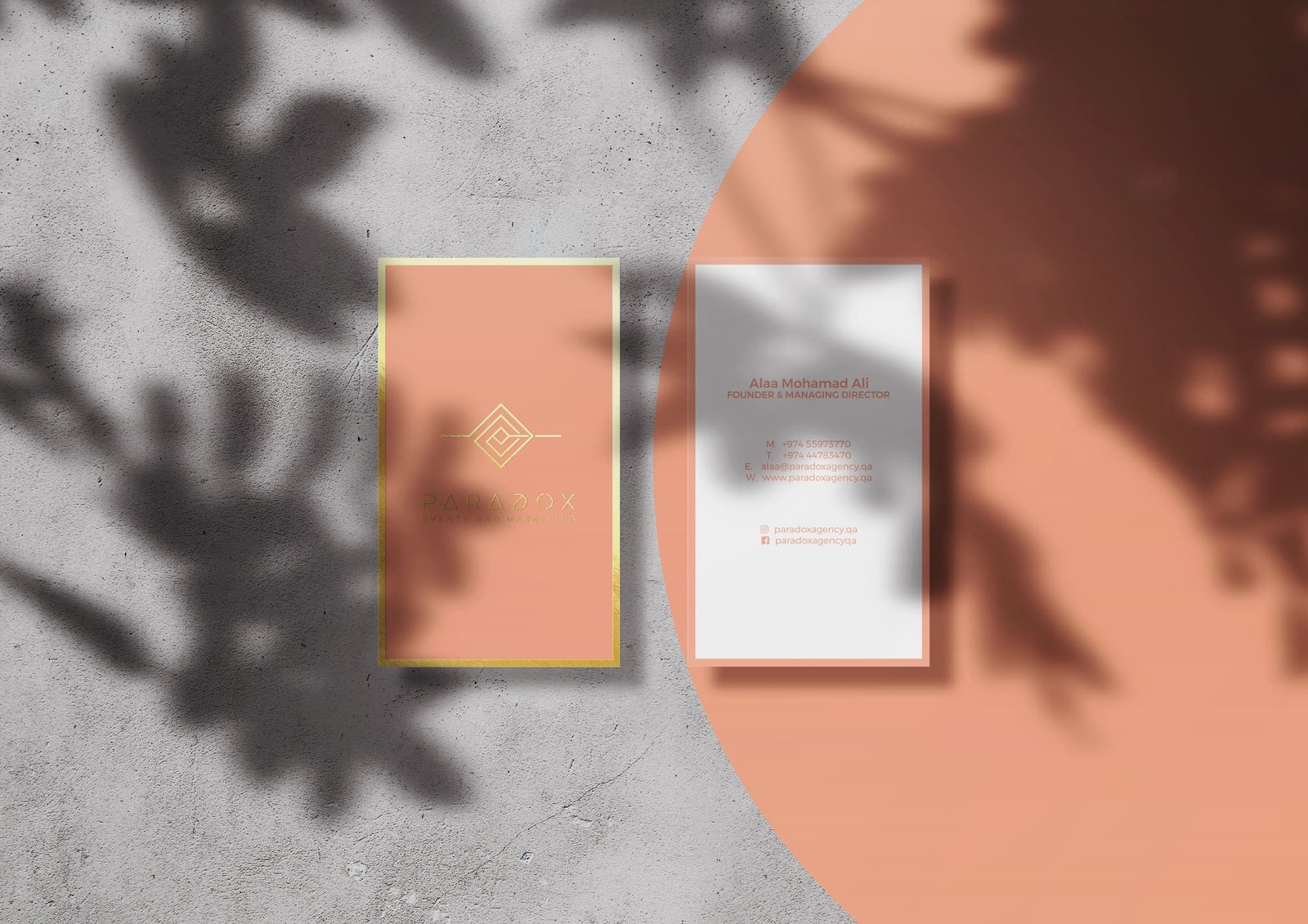 Custom business card design from the BCD portfolio, example 5