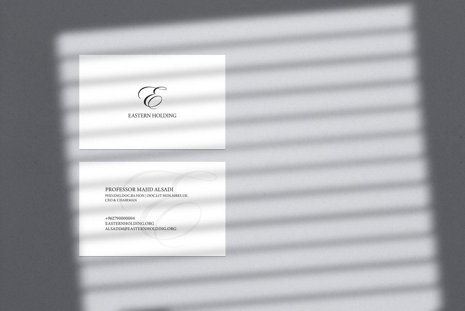 Custom business card design from the BCD portfolio, example 44
