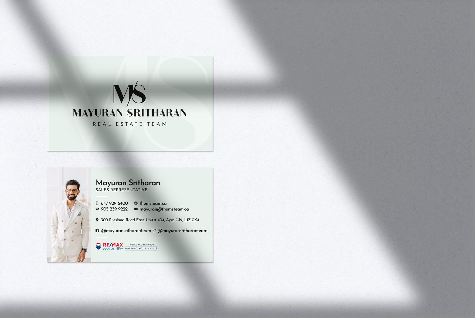 Custom business card design from the BCD portfolio, example 45