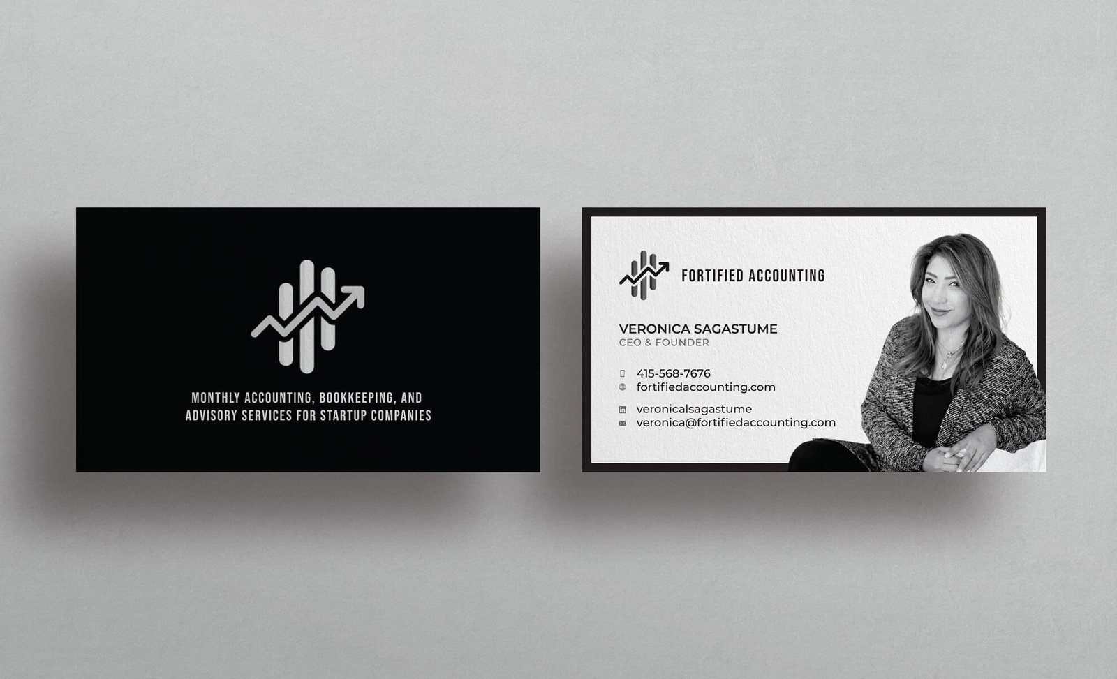 Custom business card design from the BCD portfolio, example 57