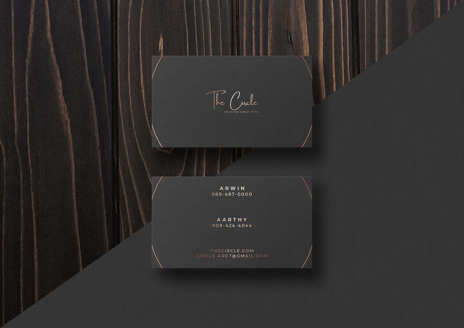 Existing BCD business card design style reference
