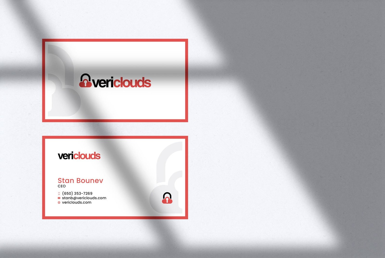 Existing BCD business card design style reference